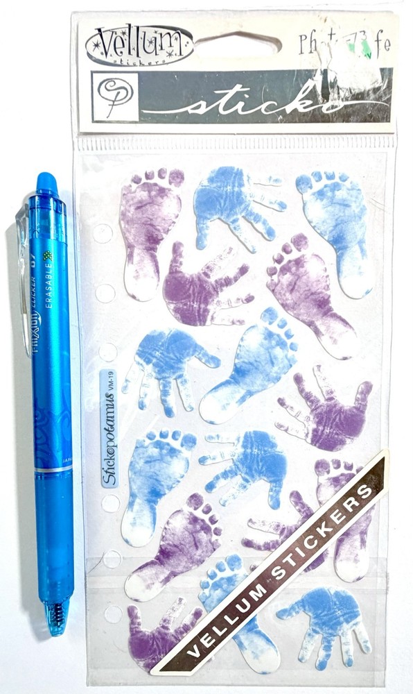 Hand Print Stickers Scrapbooking Card Making Journal Planner DIY Sticko