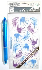 Hand Print Stickers Scrapbooking Card Making Journal Planner DIY Sticko