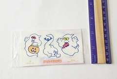 Vtg Stick R Treats Stickers NIP Hallmark Iridescent Ghosts 1984 Halloween