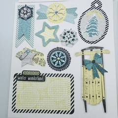 Lot 3 Creative Memories Layered Stickers Summer Days of Winter Days of Spring