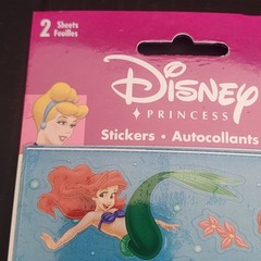 Vintage Sandylion Disney’s The Little Mermaid Ariel Princess 2 Sticker Sheets…