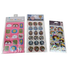 Puffy Sticker Lot 68 Stickers 3 Sheets Summer Toy Story Rainbow Heart Set New