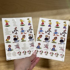 vintage suzy’s zoo stickers 3 Sealed Packs – 15 Full Sheets 10 Partial 21 Mini