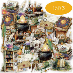 Starburst Witchcraft Magic Furniture Pattern Vintage Stickers for Scrapbooking S
