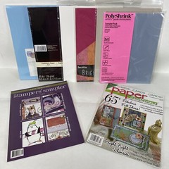 Mixed Paper Crafting Lot Including 2 Magazines