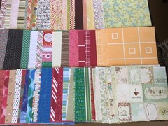 HUGE 6×6 SCRAPBOOK PAPER LOT~255 Shts.~Mixed Themes & Patterns~NEW