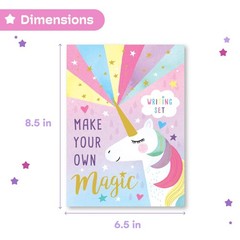 Stationery Set for Girls by – Unicorn Writing Kit – Colorful Stationary Set w…