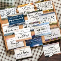 10Pcs Aesthetic Christian Inspirational Holy Bible Blessed Verse Faith Stickers