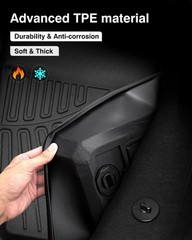 Powerty Floor Mats for 2022 2023 2024 2025 Nissan Frontier (Crew Cab with 2nd…