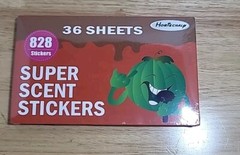 HORIECHALY Scratch and Sniff Stickers 9 Scents 828 Stickers 36 Sheets