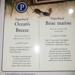 Creative Memories Oceans Breeze Cardstock Photo Mounting Paper Pack NEW 10×12