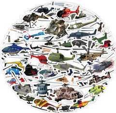 LOT OF 10 pieces HELICOPTERS flight TRANSPORTATION aviation air aerial decals