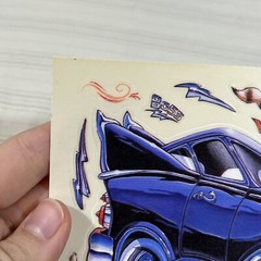 HTF Vintage 1985 Hallmark Cards Design Your Own Hot Rod Sticker Sheet Unused