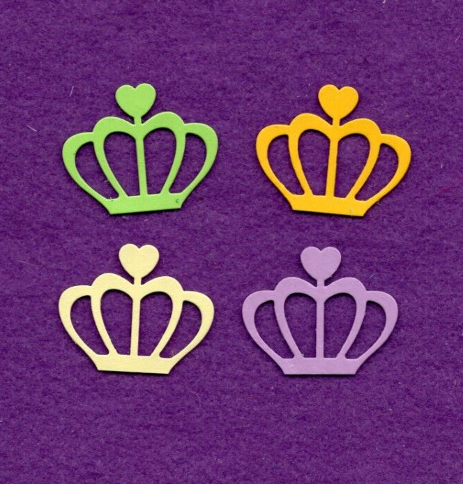 CROWN # 16 die cuts scrapbook cards