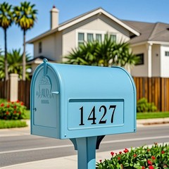 Waterproof Letter Stickers 2 Inch, 1000 Pcs Vinyl Labels, Address Signs, Black