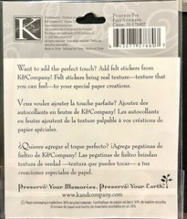 K&Company Felt Stickers Fall Autumn Pumpkin Pie RARE – NIP – 2010