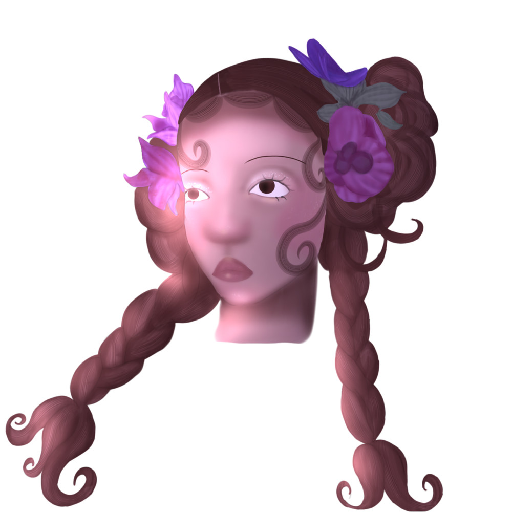 Princess Sticker | Pink Orchid Fairy Whimsical original Art
