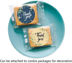 Thank You Stickers 1000 Pcs, 1.5 Inch 500 Pcs and 1 Inch 500 Pcs, Spring Flower