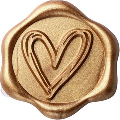 50Pcs Heart Wax Seal Stickers, Envelope Self Adhesive for Wedding Party Birthday