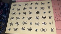 Vintage Hallmark Stickers Halloween Spiders Jack-o’-lanterns Lot Of Two Sheets