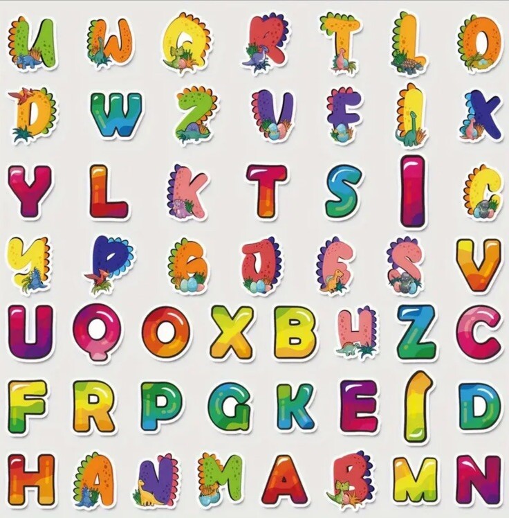Alphabet Stickers For Kids 50 Pcs Set Learning Kids ABC’s Fun Way To Learn