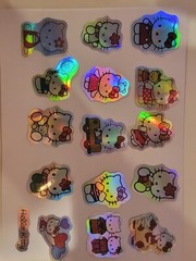 50 Hello Kitty Glitter Stickers
