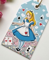 Cute Alice In Wonderland Tag Junk Journal Scrapbook