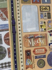 Cat Themed Crafting Lot; Paper & Stickers Scrapbooking Card Making