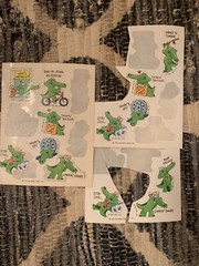 VINTAGE! 1982 Hallmark Alligator 13 Stickers Positivity Fun Smiling Ambassador