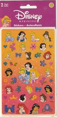 Disney PRINCESSES Vintage Sandylion Stickers 1 Pack of 2 Sheets 08230 FAST SHIP