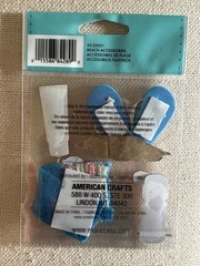 Cute BEACH Theme Dimensional Stickers AND Die-Cut~ 3 PIECE LOT~ ALL NEW