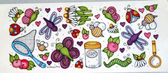 Whipper Snapper Designs Bugs Stickers Whimsical Flowers 2001 NOS Scrapbooking