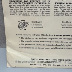 VTG MCM Baby Kids Vogart Textilprints Transfer Patterns Iron On 156 Animals