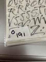Lot of Letter Scrapbook stickers and embellishments