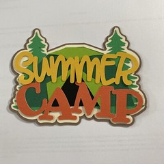 Summer Camp Scrapbooking Layered Die Cut embellishment