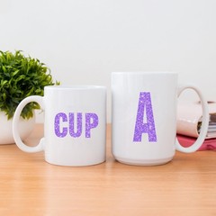 15 Sheets Letter Stickers 780 Pcs Glitter Capital Letters Large Purple