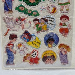 VINTAGE 1983 CABBAGE PATCH KIDS PUFFY STICKERS STICK-ONS NEW IN PACKAGE SEALED