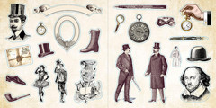 Loads of Ephemera Sticker Book (Over 580 stickers!)