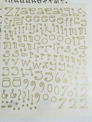 NEW Lot 4 Sets Provo Craft Letters Numbers Black Multi Gold Acid Free -F