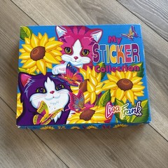 VTG Lisa Frank My Sticker Collection Box Kittens w/Stickers