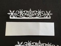 Snowflake Border die cut embellishments 5 pcs 1-1/2” x 6-1/2” Choose Color