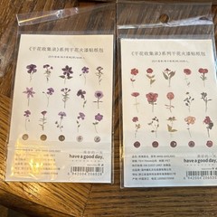 Dried Flowers Sticker Pack, Multicolor Flowers & Plants/Variety of Colors