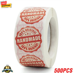 500pcs Handmade Stickers Labels for Gift Packaging Scrapbook Cake Decoration