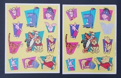 Vintage «Winnie the Pooh and Friends» Variety Lot of 14 Sticker Sheets – Used
