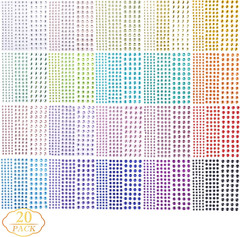 Gem Sticker Set 3300Pc Self Adhesive Rhinestones For Crafts Decor