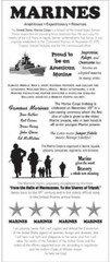 Marines, military, 5 x 12″ Timeless Moments scrapbook sticker (It Takes Two)