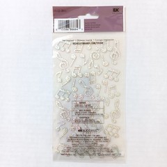 EK Success Sticko Dimensional Colorful Music Notes Stickers – 44 PC