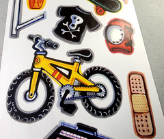 Not So Cute Xtreme Skateboard Stickers 2003 NOS Retro Scrapbooking Stickers