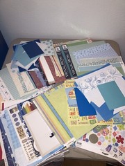 Scrapbook Supplies Lot, Paper & Stickers-Boy Themed, new baby, toddler and teen