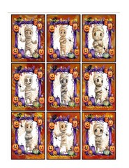 9 Halloween Mummy’s Collage Glossy Stickers~Scrapbooking~Labels~Party’s~#350S